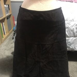 Suede Skirt